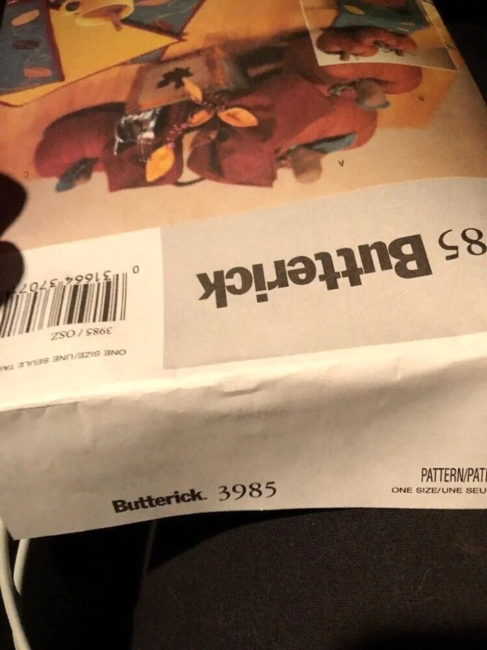 Butterick 3985 Pattern Autumn Fall Table Topper Set Pumpkin Runner Napkin Uncut - Picture 4 of 5